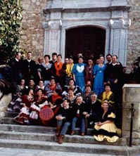 Grupo Rociero Benzalema, en su visita a la Casa de Baza