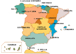 Situaci�n de Andaluc�a en el conjunto de Espa�a