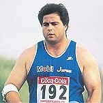 Jos� Luis Mart�nez en una de las competiciones en que particip�