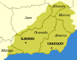 Territorios del sureste peninsular ocupados por la Bastetania