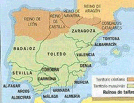 Algunos de los Reinos de Taifas m�s importantes
