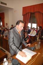 Imagen de archivo con la toma de posesi&oacute;n de Manuel Franco en 2007. Foto JOS&Eacute; UTRERA