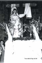 Primera salida de la Virgen. A&ntilde;o 1956