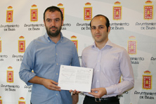 M. &Aacute;ngel Coca y Francisco Ca&ntilde;abate. Foto: TO&Ntilde;I FRANCO