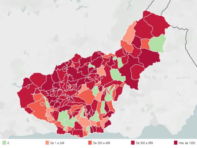 Mapa covid Granada 25012021