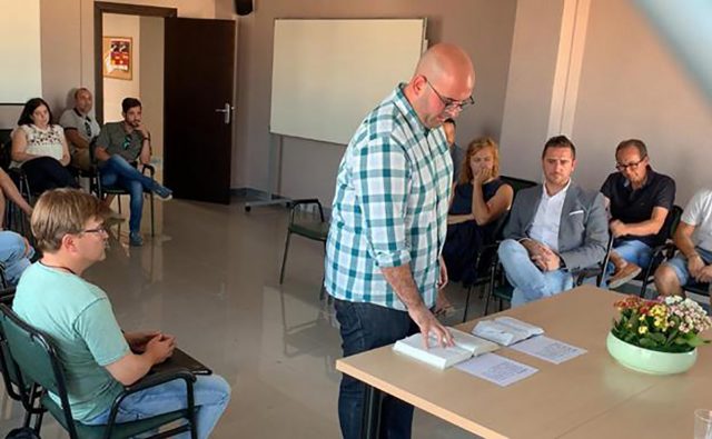 Miguel Roman prometiendo el cargo presidente Mancomunidad