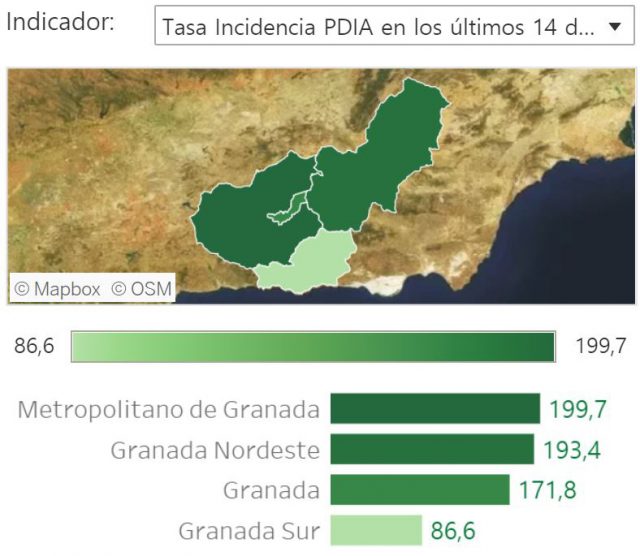 Tasa incidencia Granada 11032021