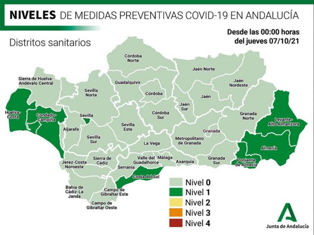 Mapa Covid Andalucia 06102021
