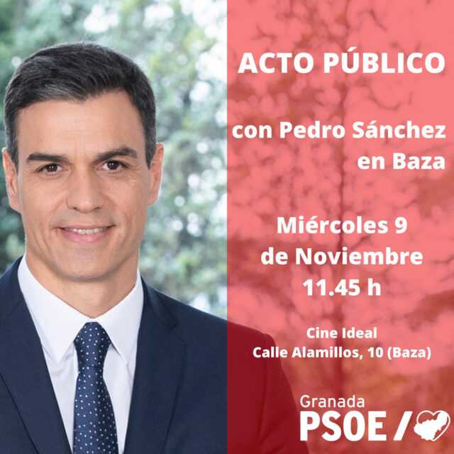 Pedro Sanchez en Baza