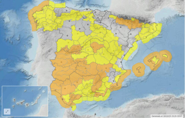 Alertas tiempo jueves 19 9ctubre