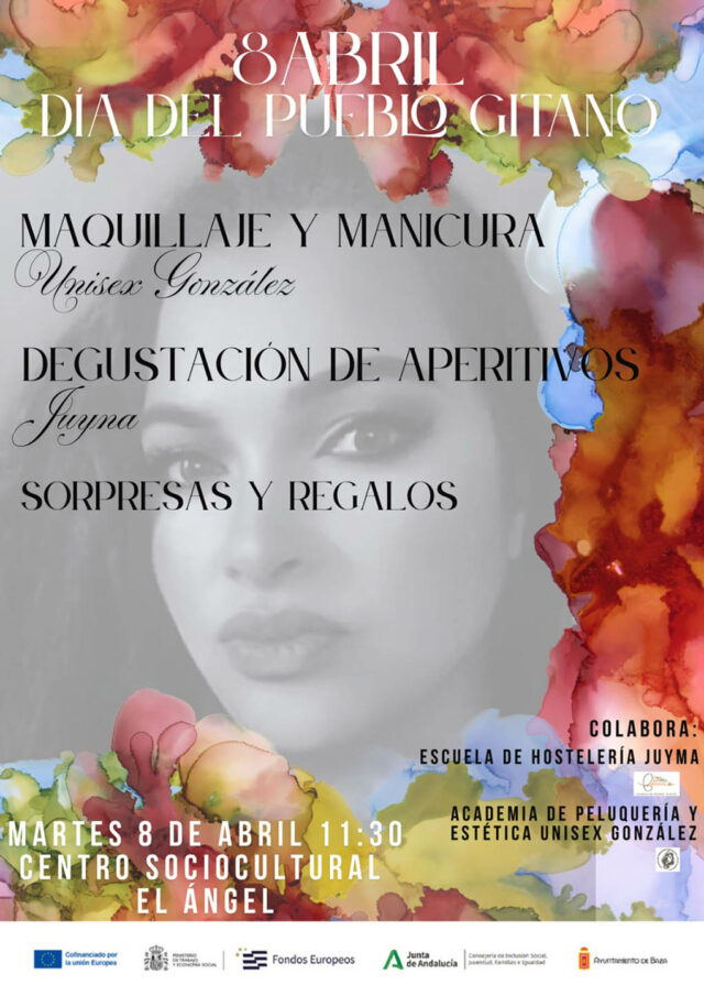 cartel celebración día internacional pueblo gitano