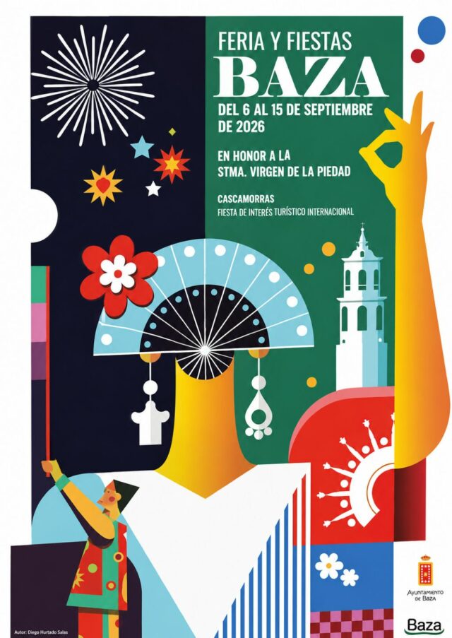 Cartel Feria y fiestas de Baza 2026 de Diego Gil